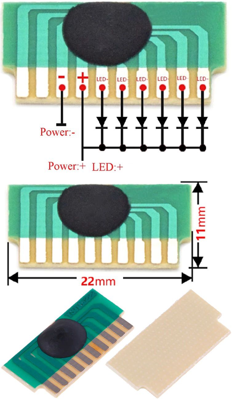 Cob sequencial 6 Led